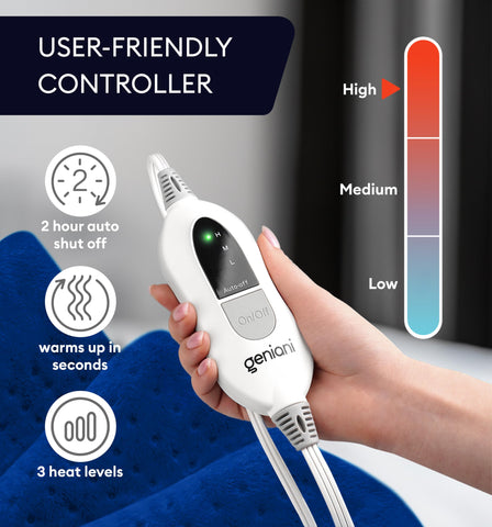 GENIANI dry and moist heat options for versatile use.