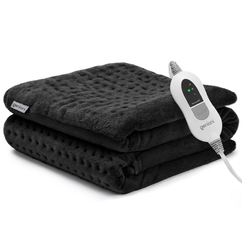 GENIANI electric heating pad on back and shoulders provides targeted warmth for daily relief.