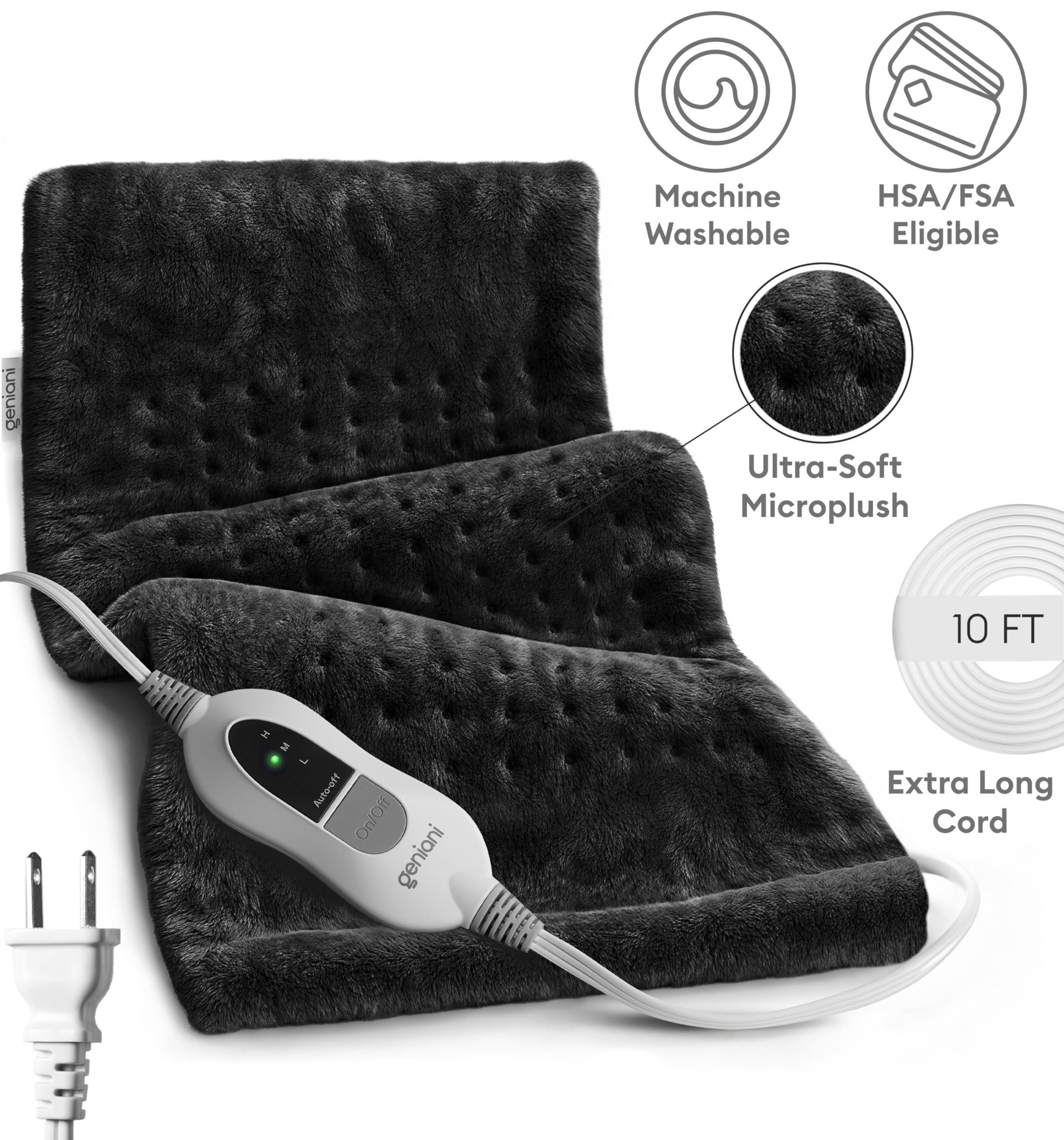 GENIANI machine-washable microplush fabric is easy to clean after use.