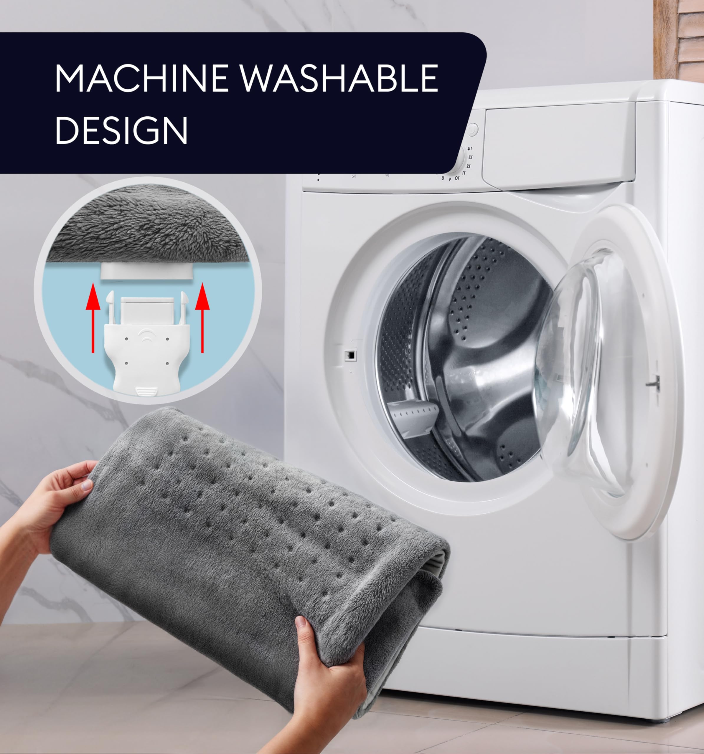 GENIANI microplush fabric offers a soft, comforting touch