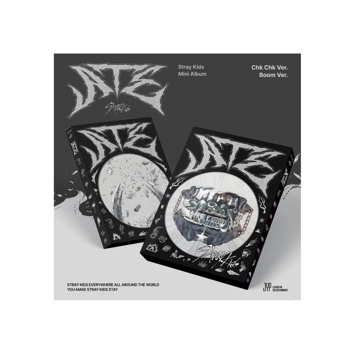 Genie Music Stray Kids ATE Chk Chk cover image, compact display edition for fans