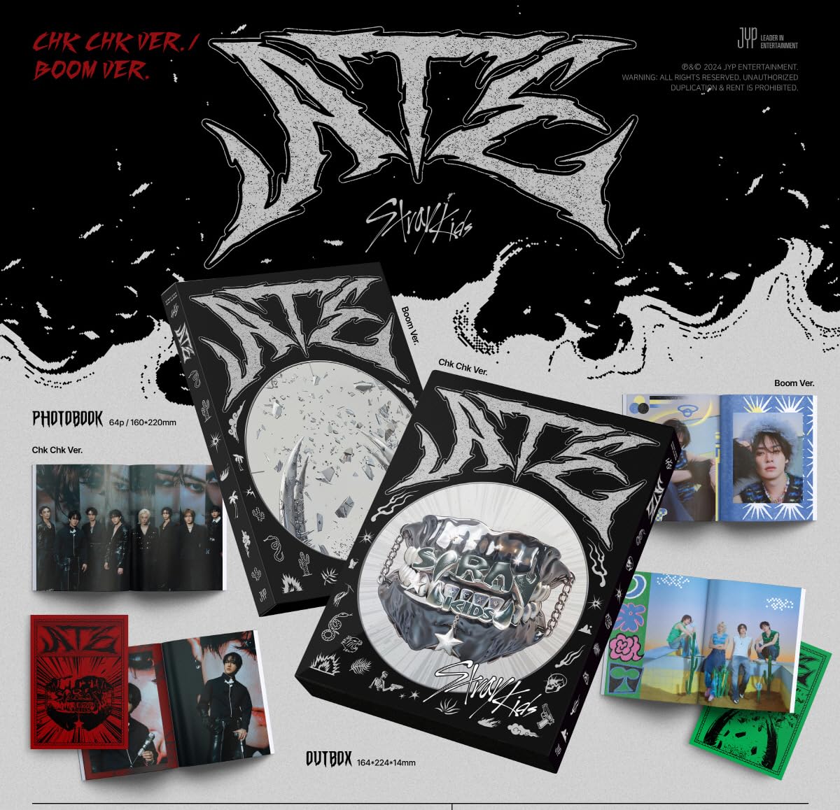 Genie Music Stray Kids ATE Chk Chk edition packaging, ideal for shelf display
