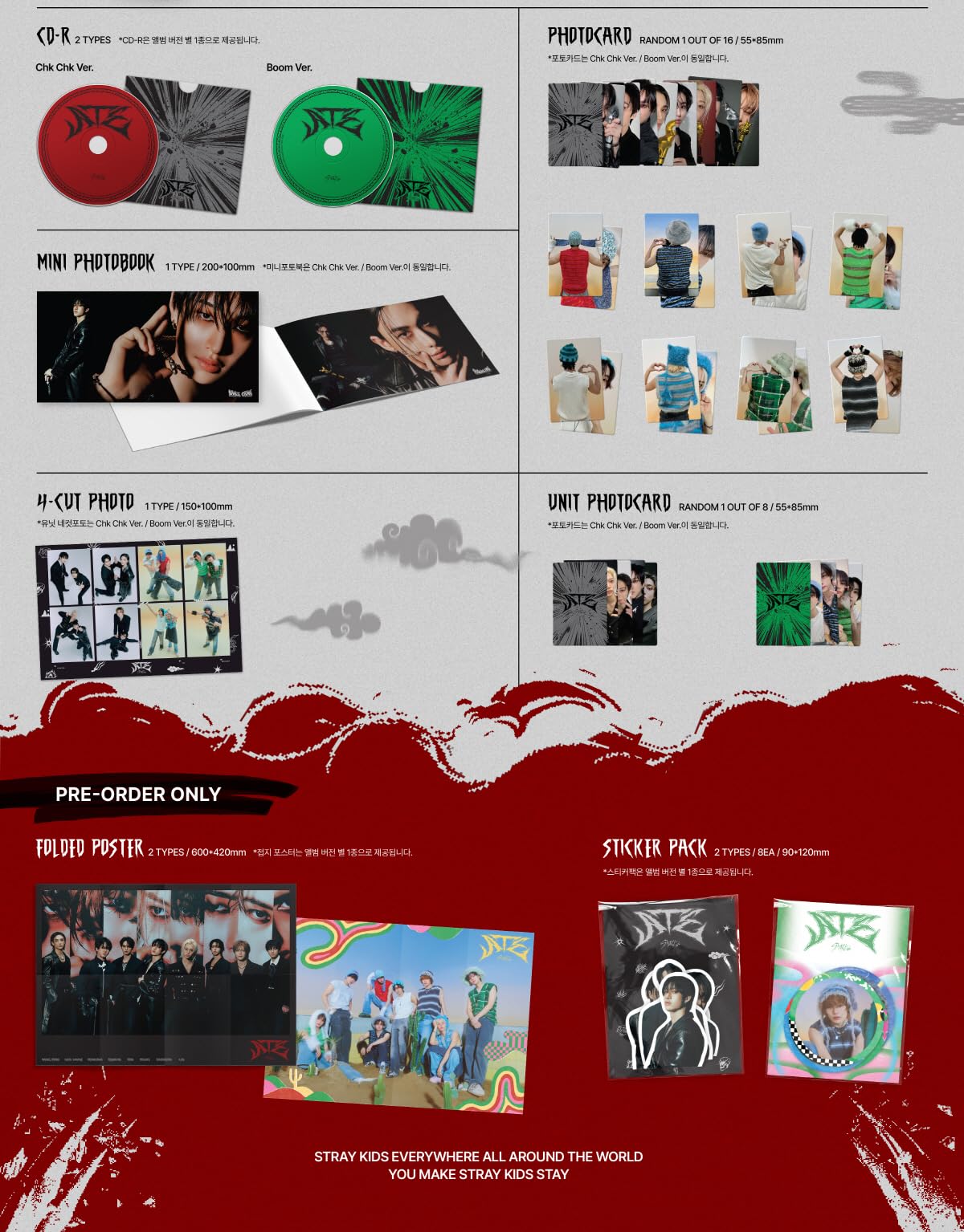 Genie Music Stray Kids ATE Chk Chk pre-order gift image, perfect for gifting and display
