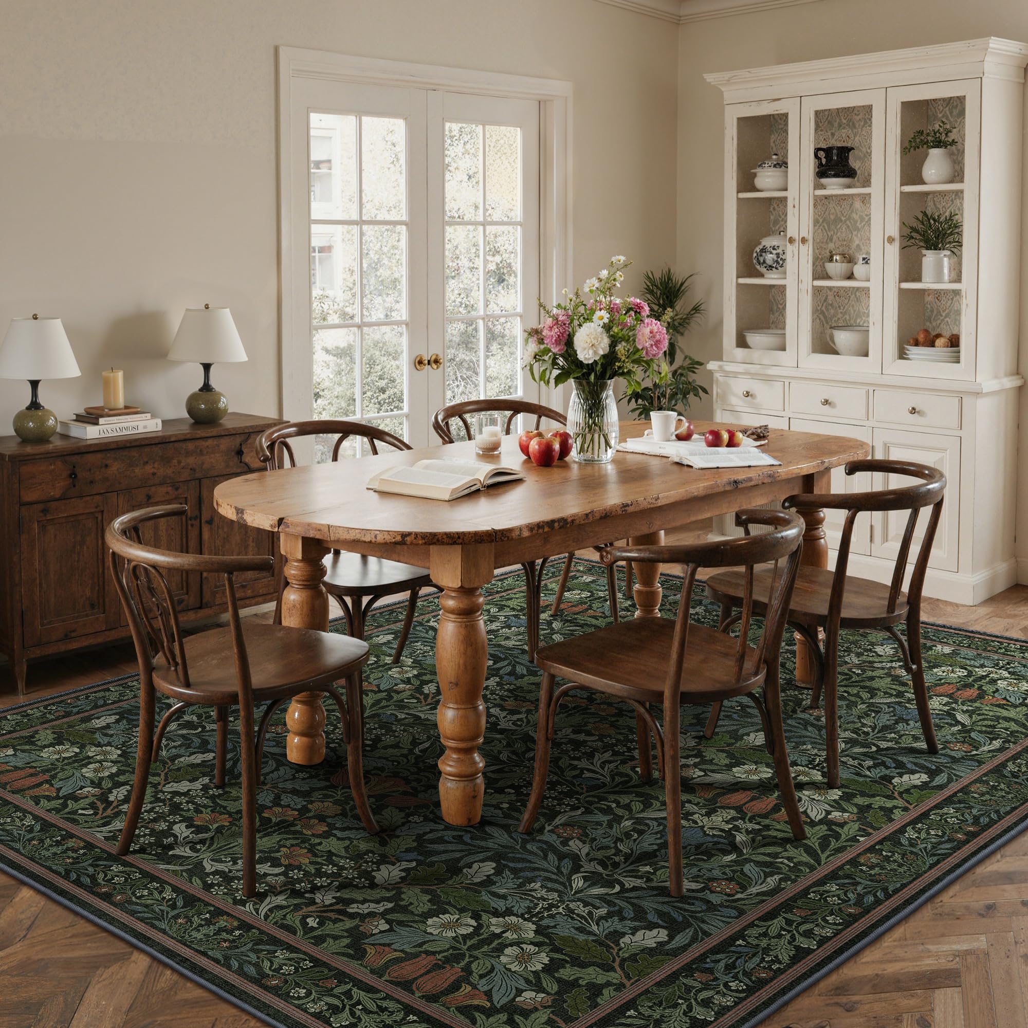 GENIMO non-slip backing rug improves safety on hard floors.