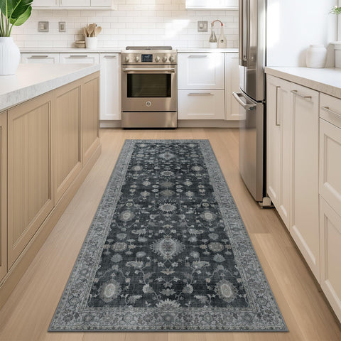 GENIMO Runner Rug's thin low-pile design prevents door snagging and simplifies vacuuming.