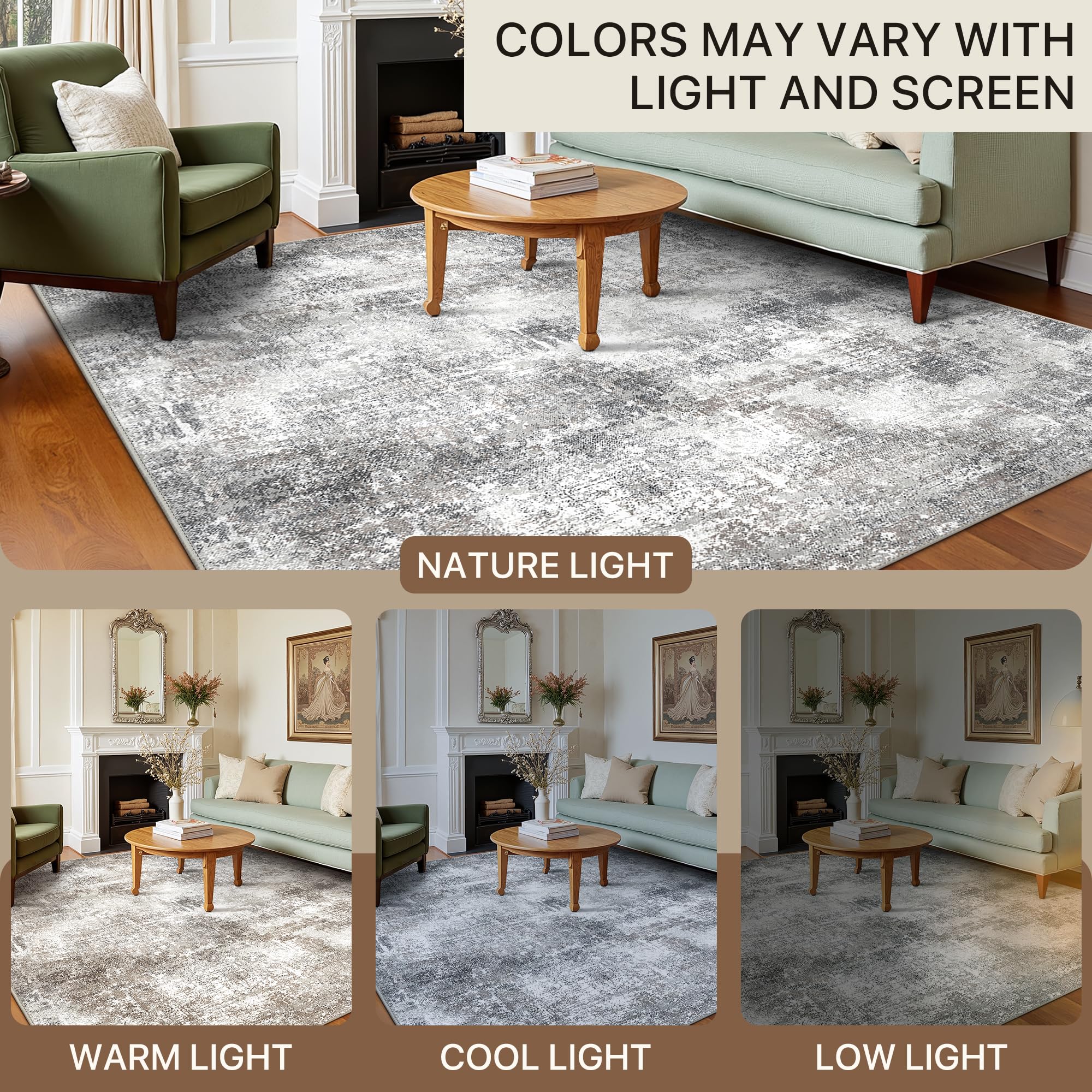 GENIMO versatile rug suits living rooms, bedrooms, offices, and entryways.