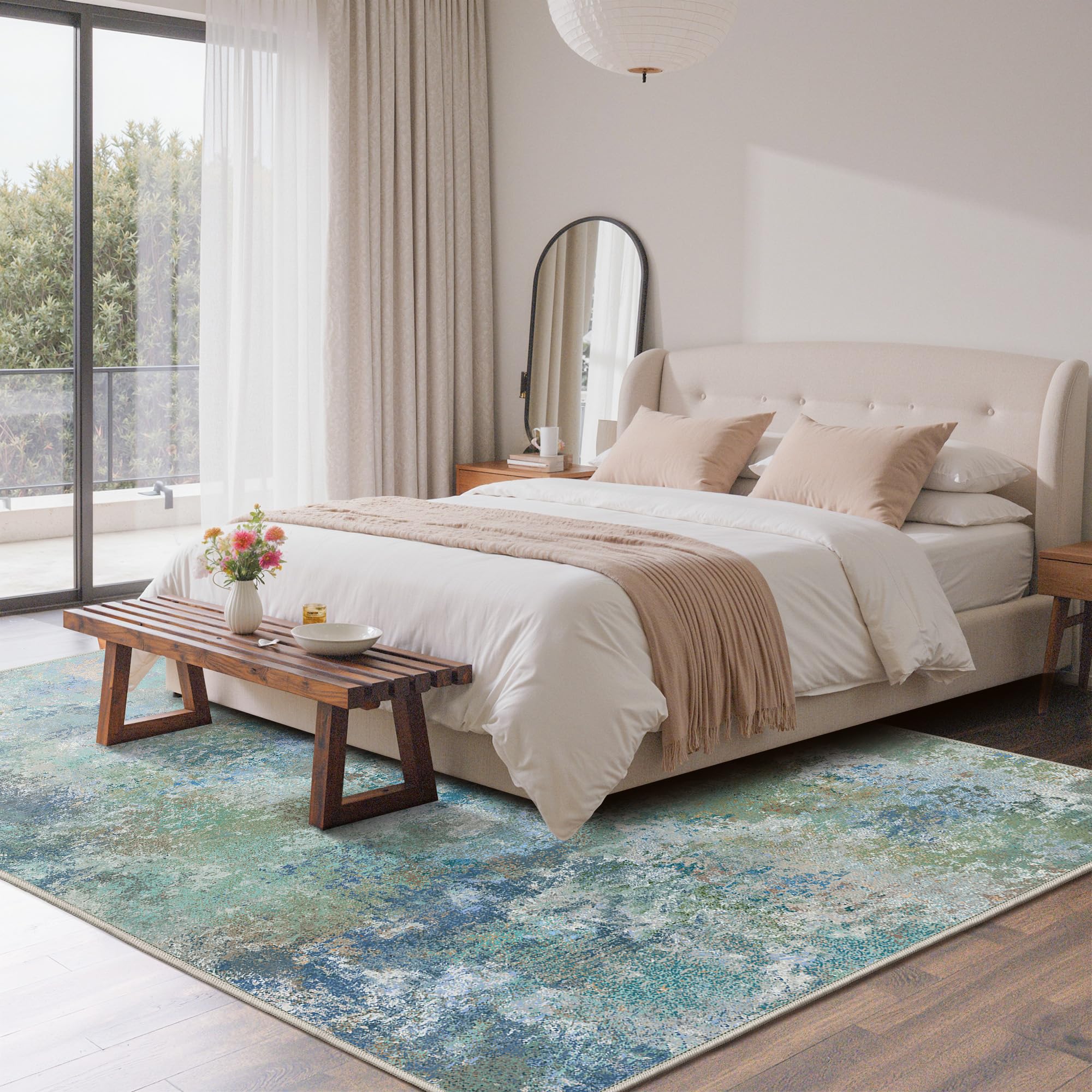 GENIMO dense faux-wool rug offering soft underfoot comfort and durability.