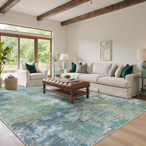 GENIMO lightweight design rug suitable for quick rearranging and setup.