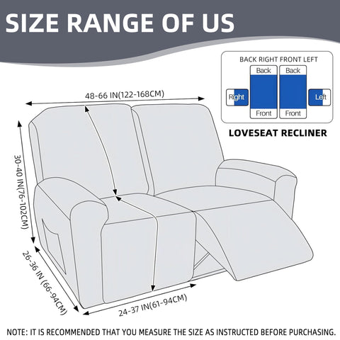 Genina bottom elastic keeps the recliner cover securely in place.