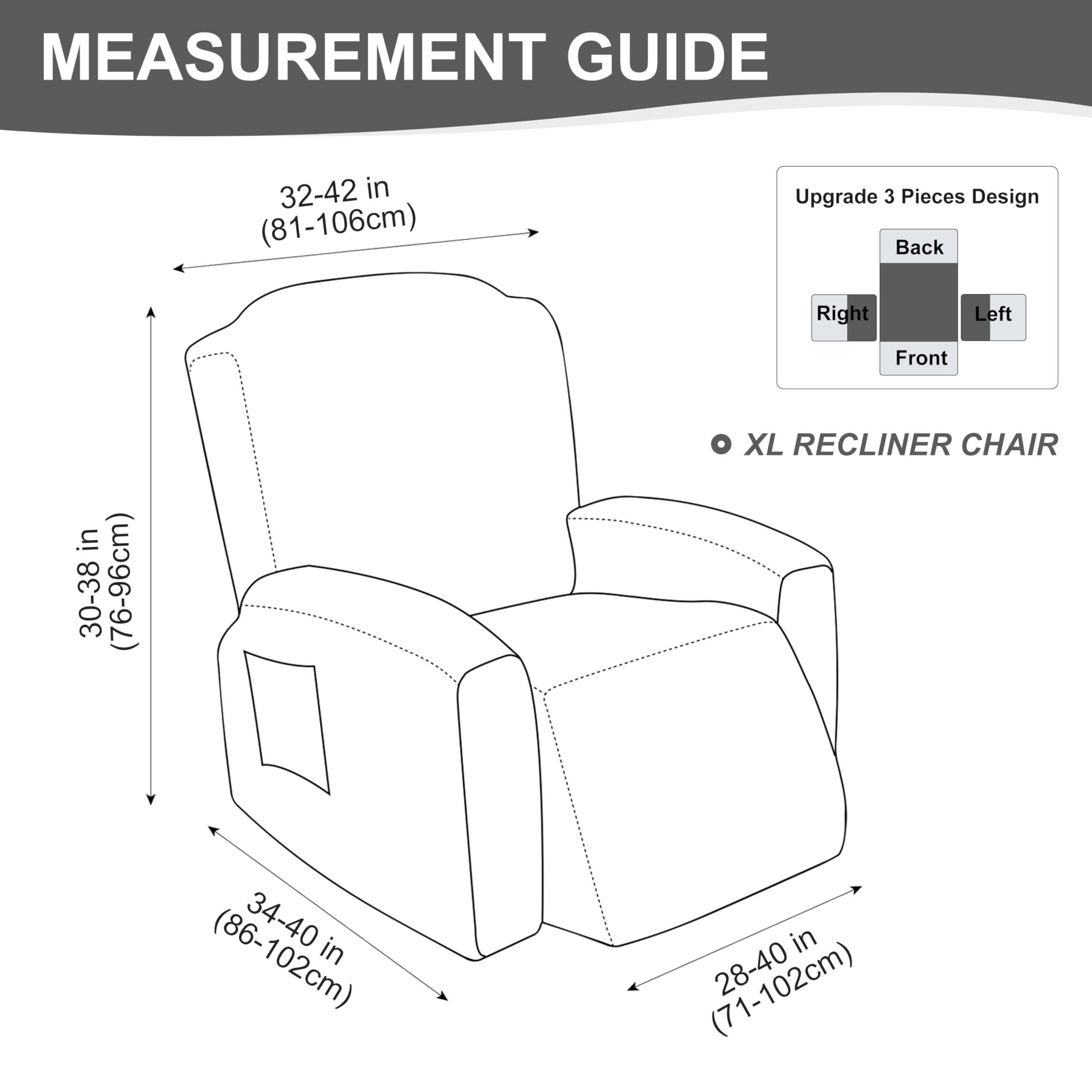 Genina Gennia machine-washable recliner slipcover simplifies cleanup after pets