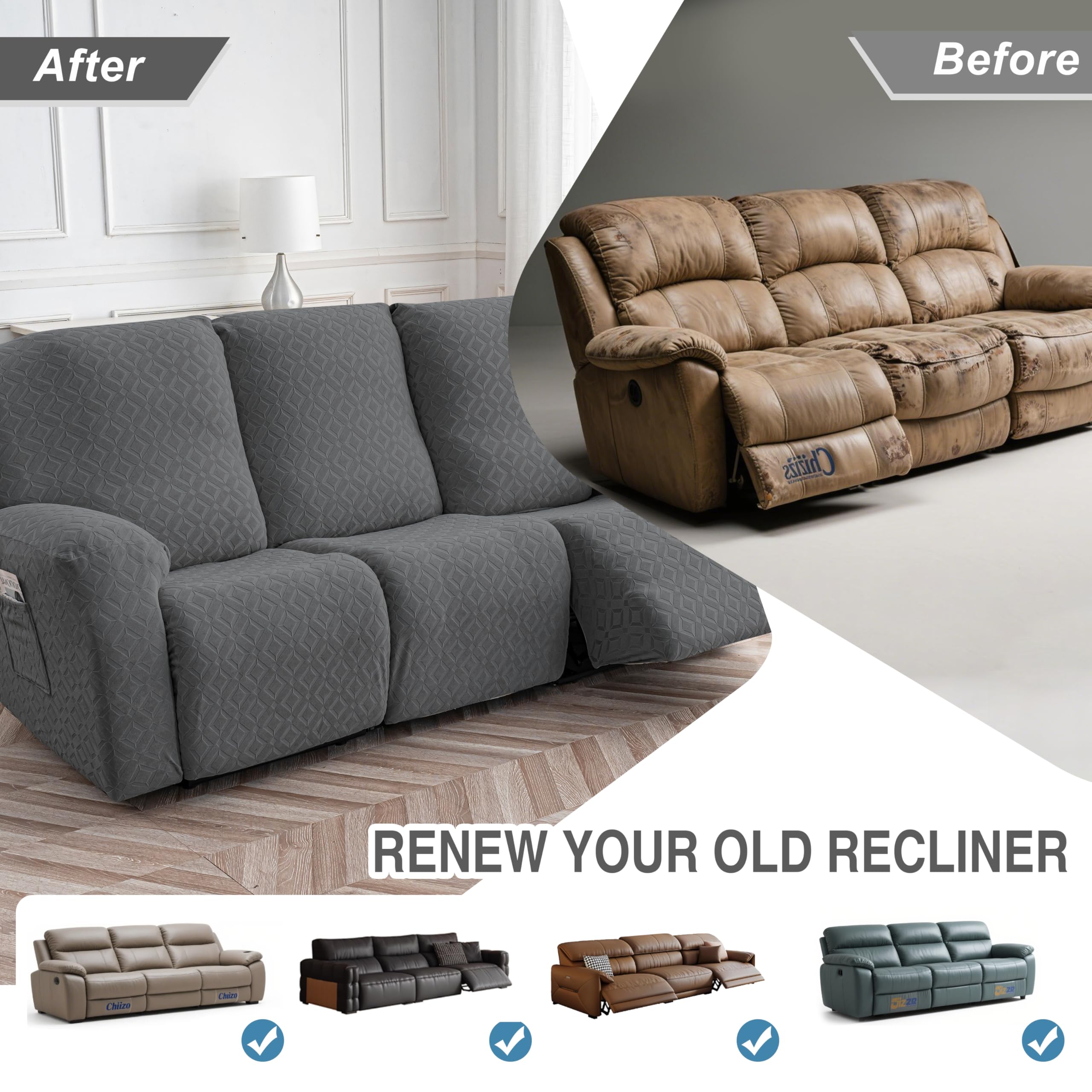 Genina machine-washable slipcover simplifies cleaning and upkeep.
