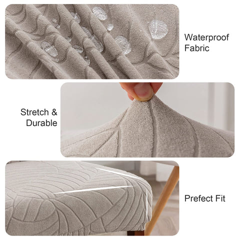 Genina chair covers inner PE film closeup demonstrates double waterproof protection.