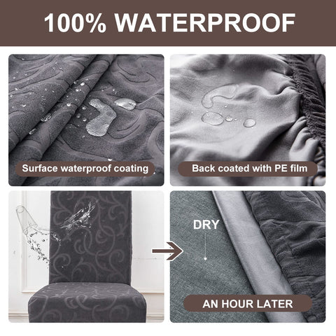 Genina waterproof chair cover installed on chair for everyday protection