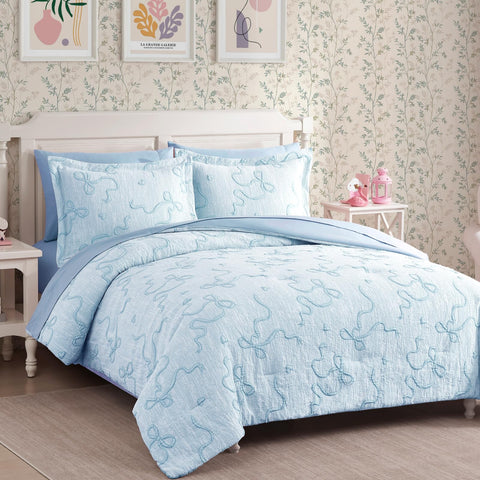 Geniospin light blue twin fitted sheet provides secure fit and breathable coziness