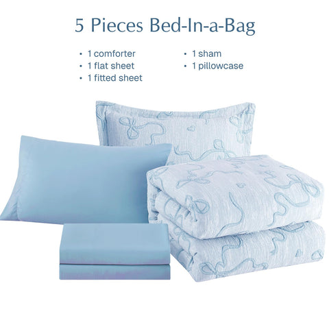 Geniospin light blue packaging highlights a ready-to-gift bedding solution