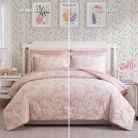 Geniospin Pink Queen fitted sheet with secure fit for easy bedding