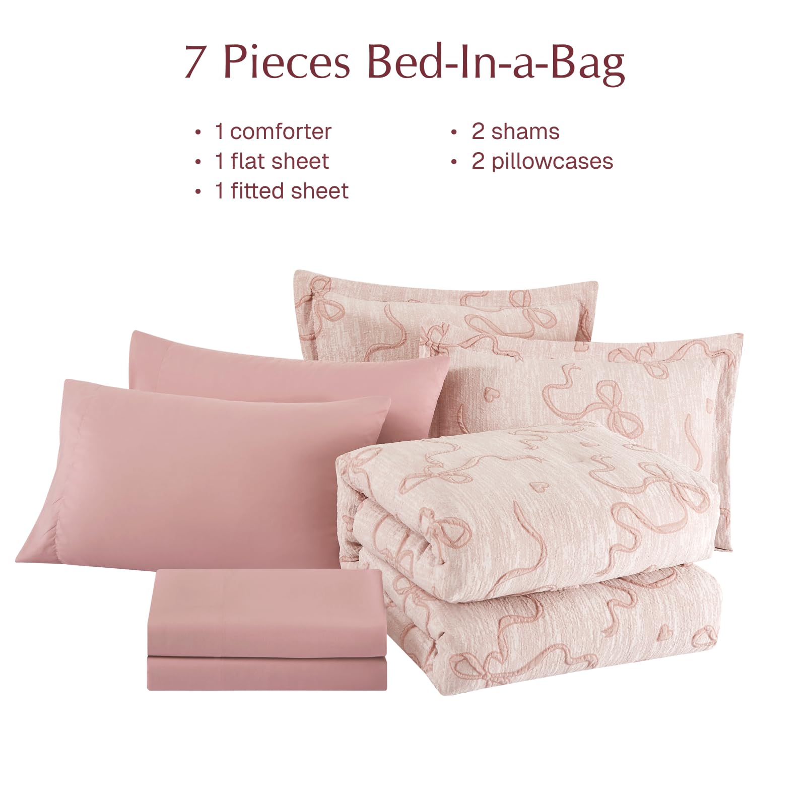 Geniospin Pink Queen shams complementing the set with decorative flair