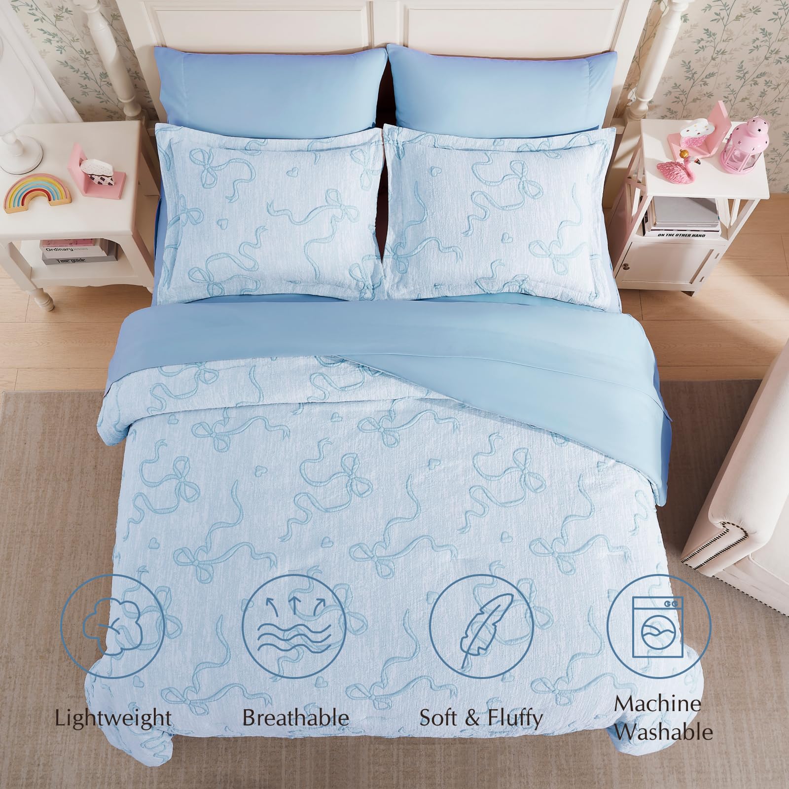 Geniospin shams 20x26 add decorative pillow support.