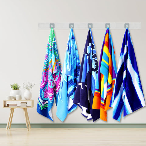 Genovega 6-pack towel pineapple pattern bright vacation vibes and easy drying