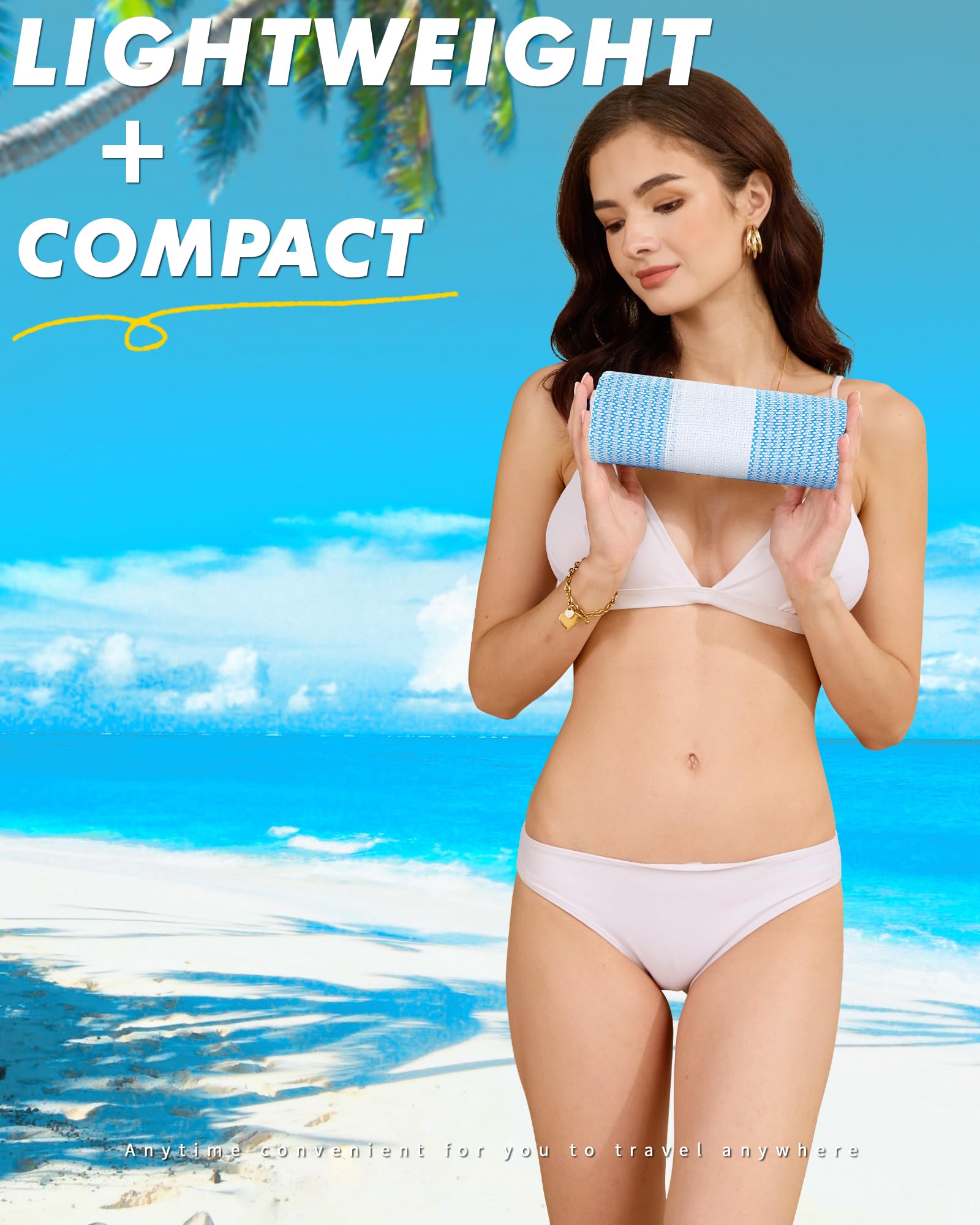 Genovega lightweight towel packs easily for travel pools or yoga sessions.