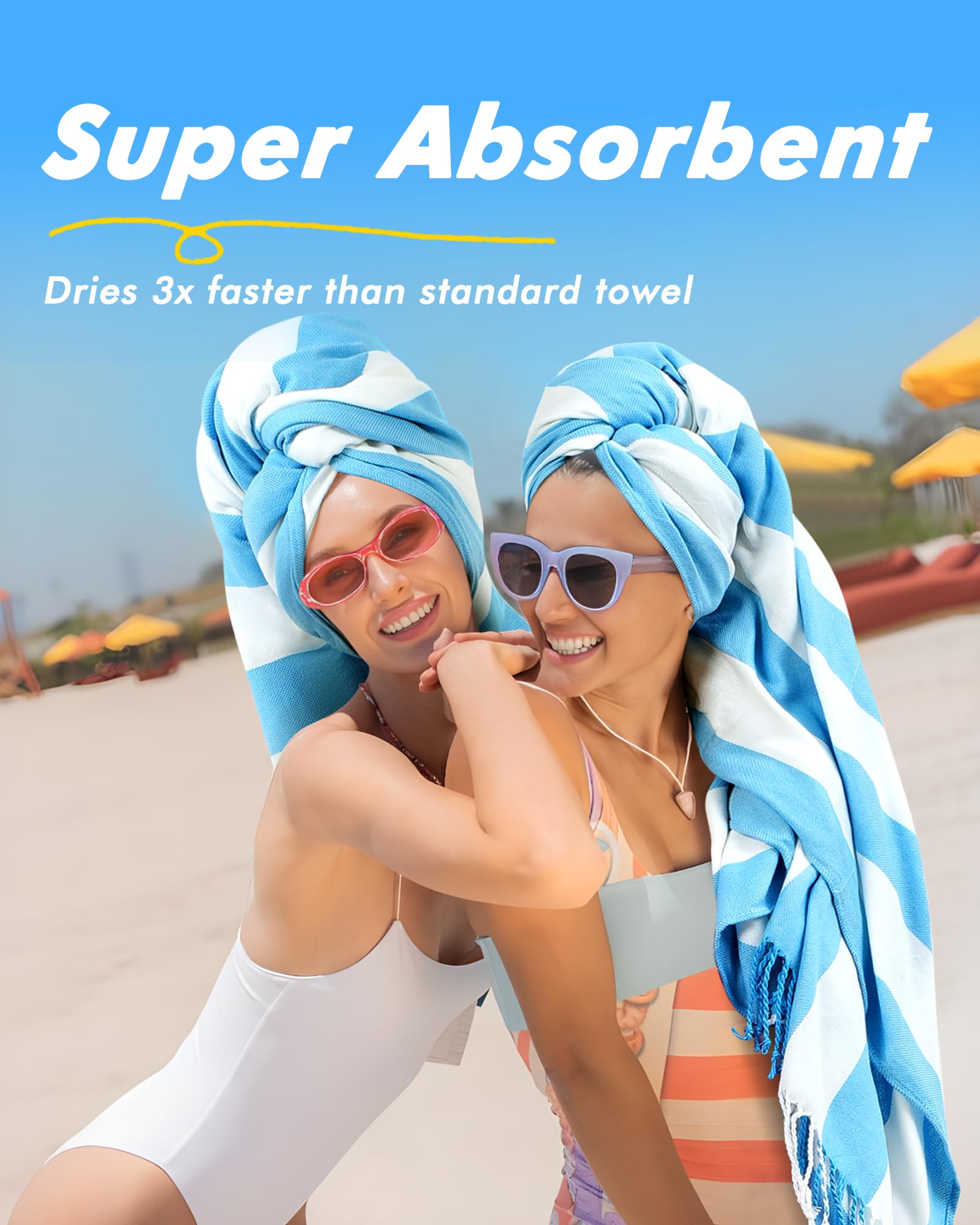 Genovega multi-function towel doubles as a yoga mat or picnic blanket on outdoor adventures.