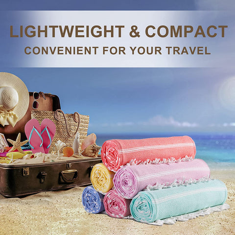 Genovega travel-foldable towel folds compactly for vacation packing