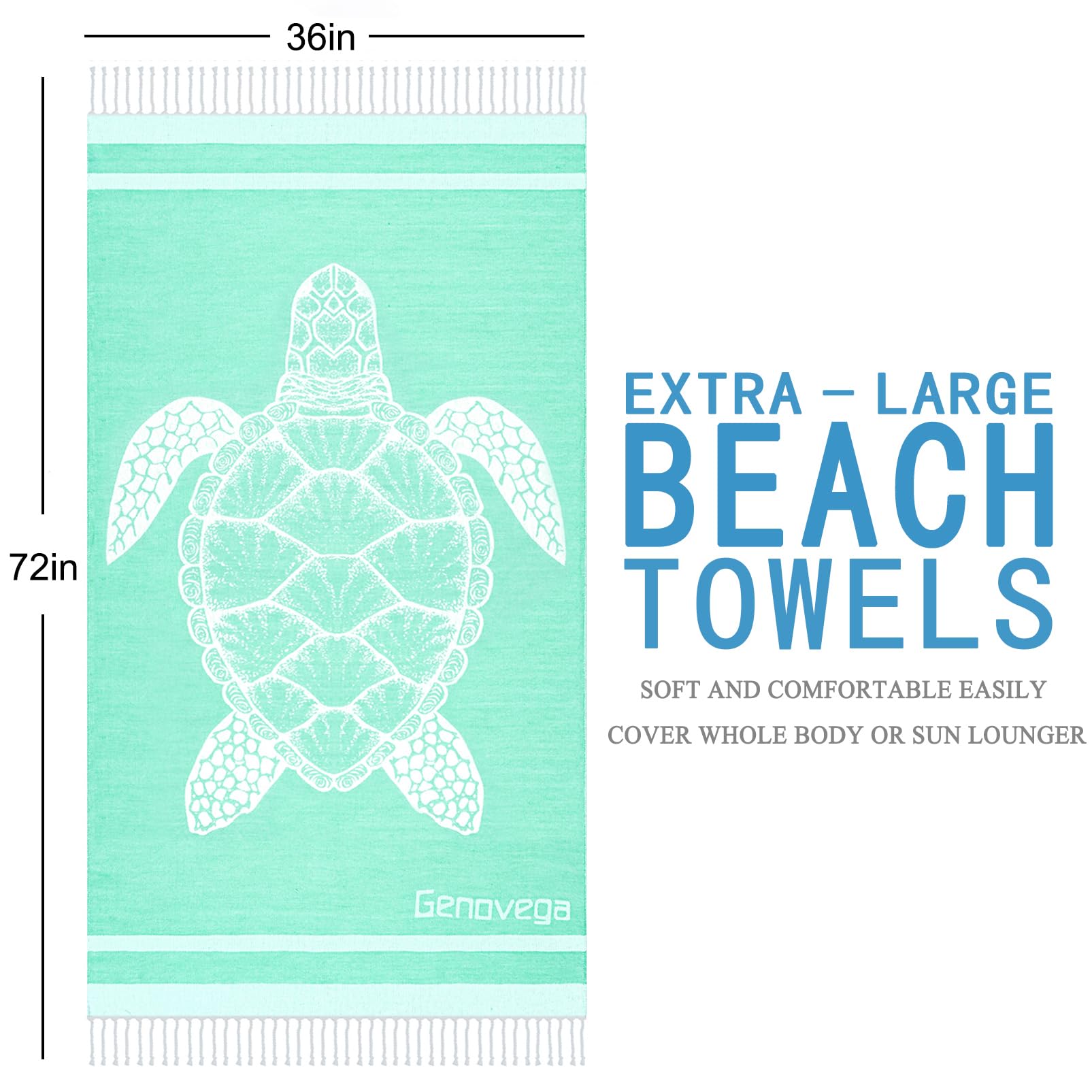 Genovega pineapple print towel, vibrant and fast-drying for vacations.