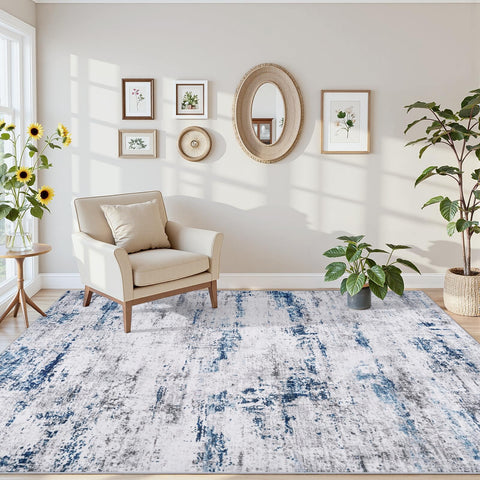 Gent drizz home office rug adds quiet style to work areas.