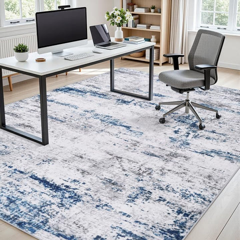 Gent drizz bedroom rug quiet tones create a relaxing atmosphere.