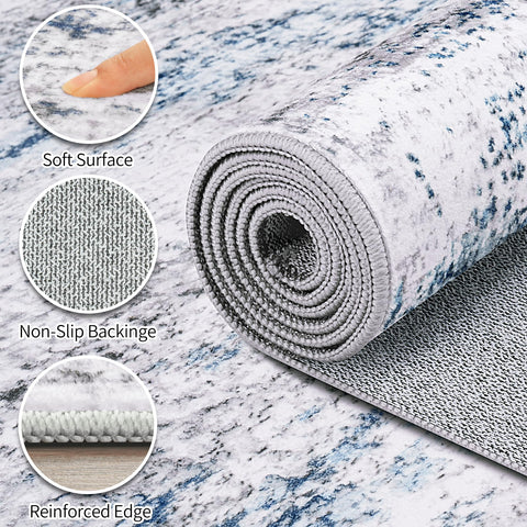 Gent drizz easy-clean nylon rug resists dirt with quick vacuuming.