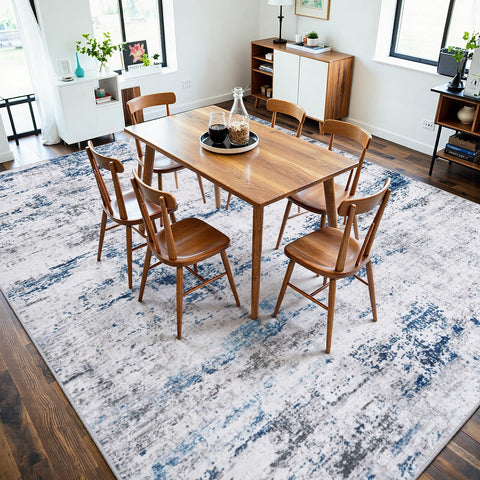 Gent drizz home office rug modern abstract design enhances workspace.