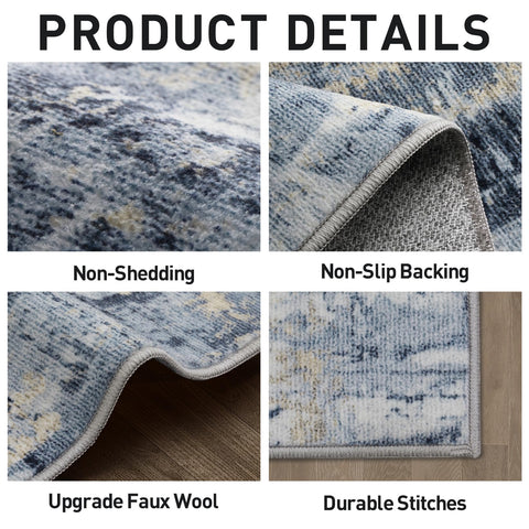 Gent drizz machine-washable rug helps busy households keep floors fresh.