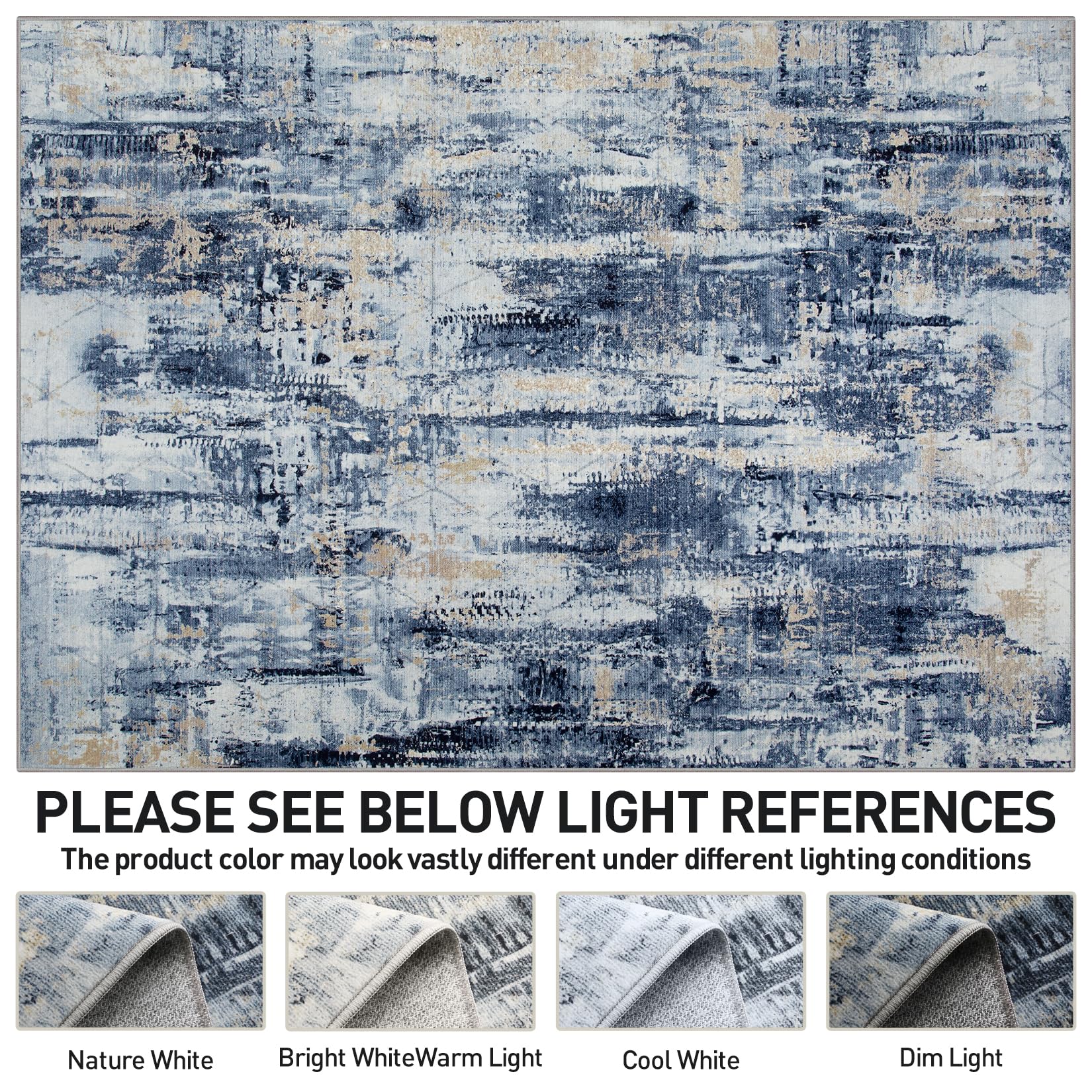 Gent drizz non-slip backing rug keeps the surface secure on busy days.