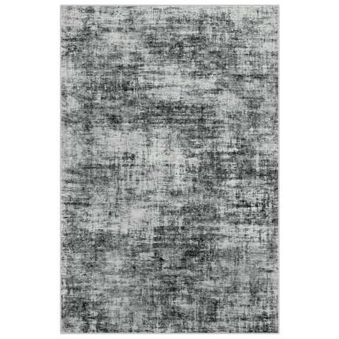 Gent drizz machine-washable area rug simplifies cleanup after spills.