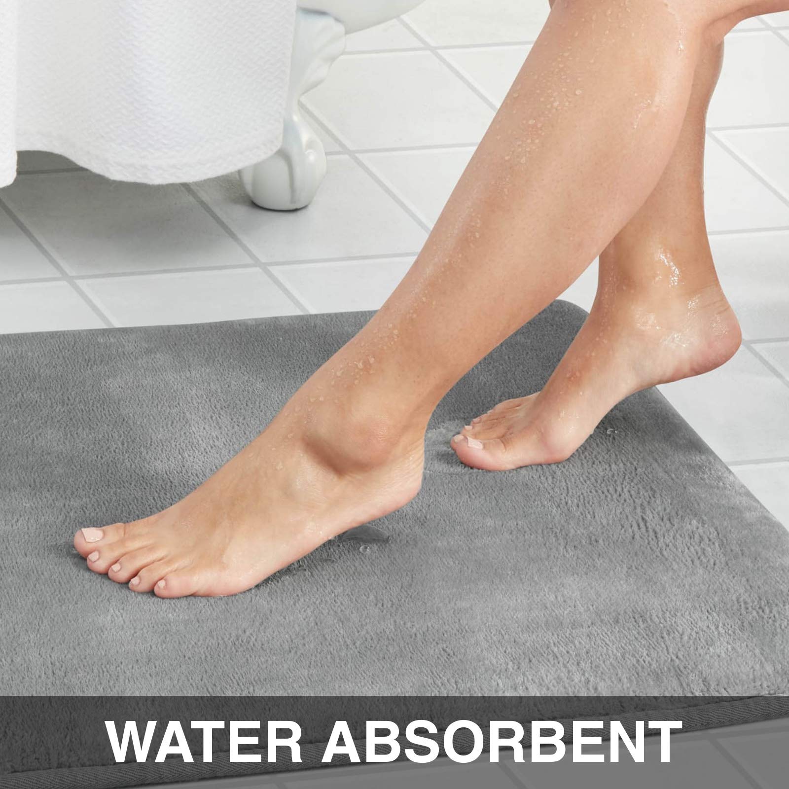 Genteele quick-dry design helps minimize moisture after baths