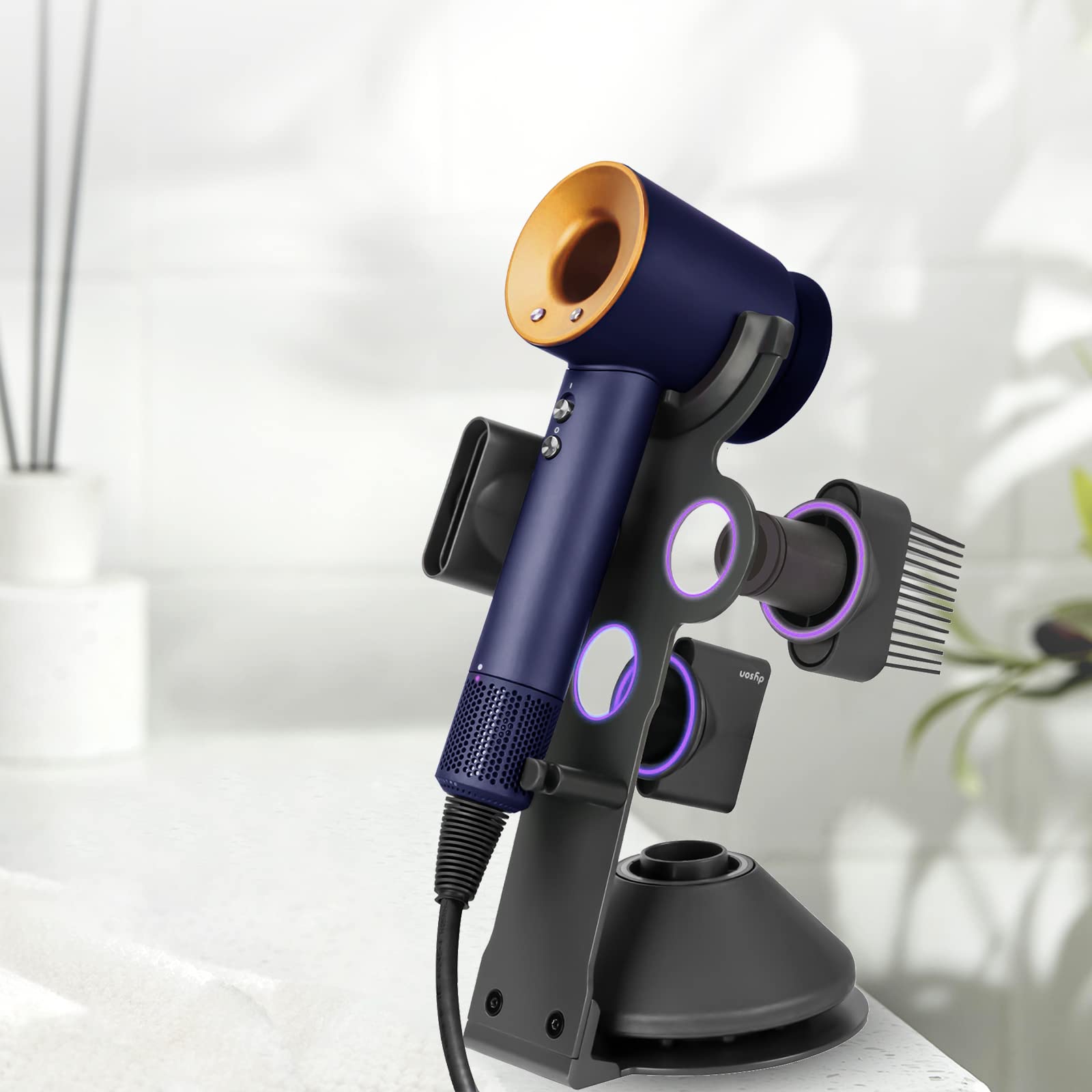 genyen eye dyson hair dryer holder packaging and warranty included