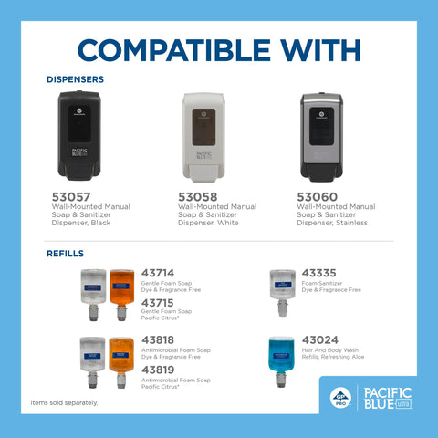 Georgia-Pacific Pacific Blue Ultra compatibility with exclusive Pacific Blue Ultra refills for consistent performance.
