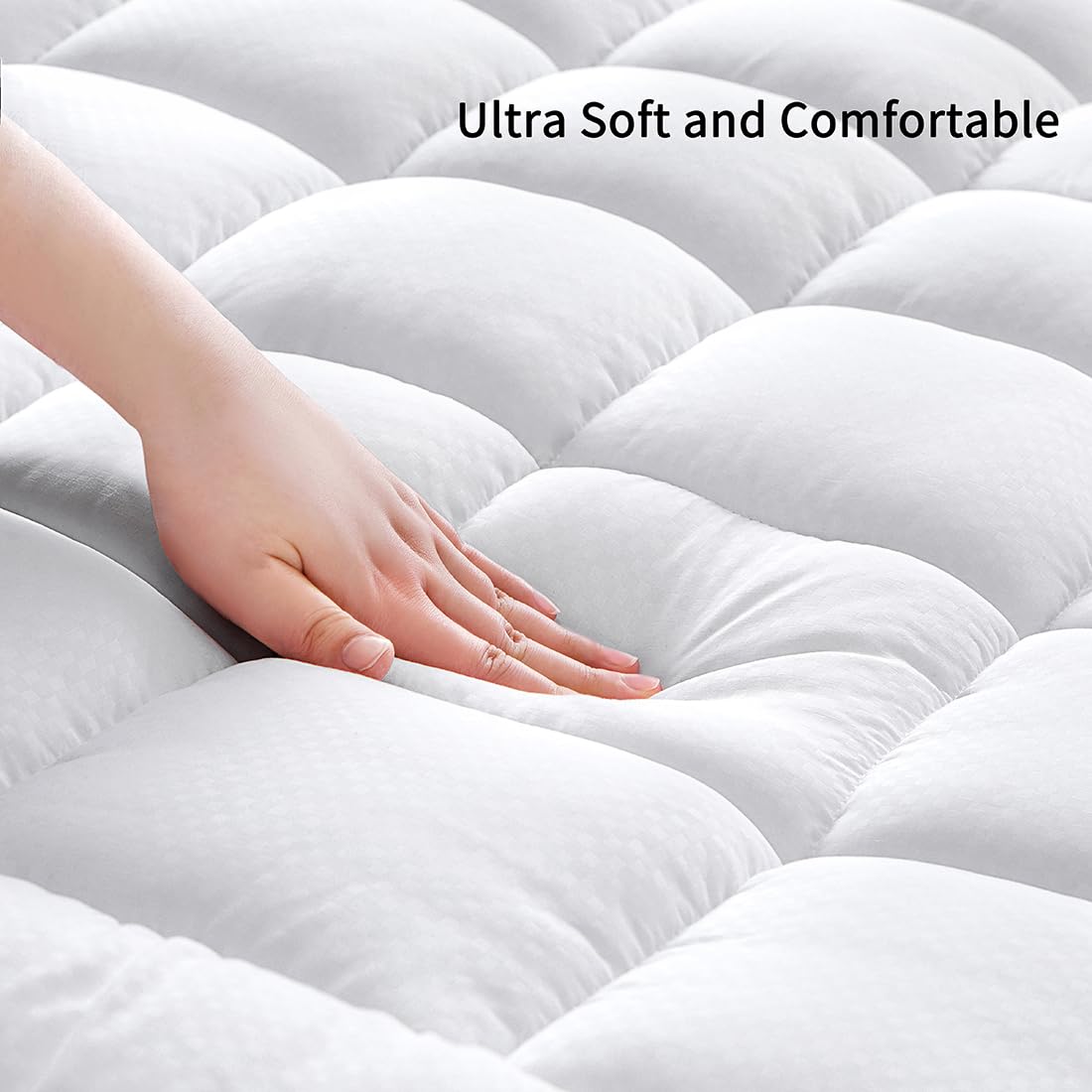GERHOME deep-pocket fitted style keeps the pad secure on 8–21 inch mattresses.