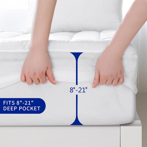 GERHOME down-alternative fill delivers soft, breathable comfort throughout the night.