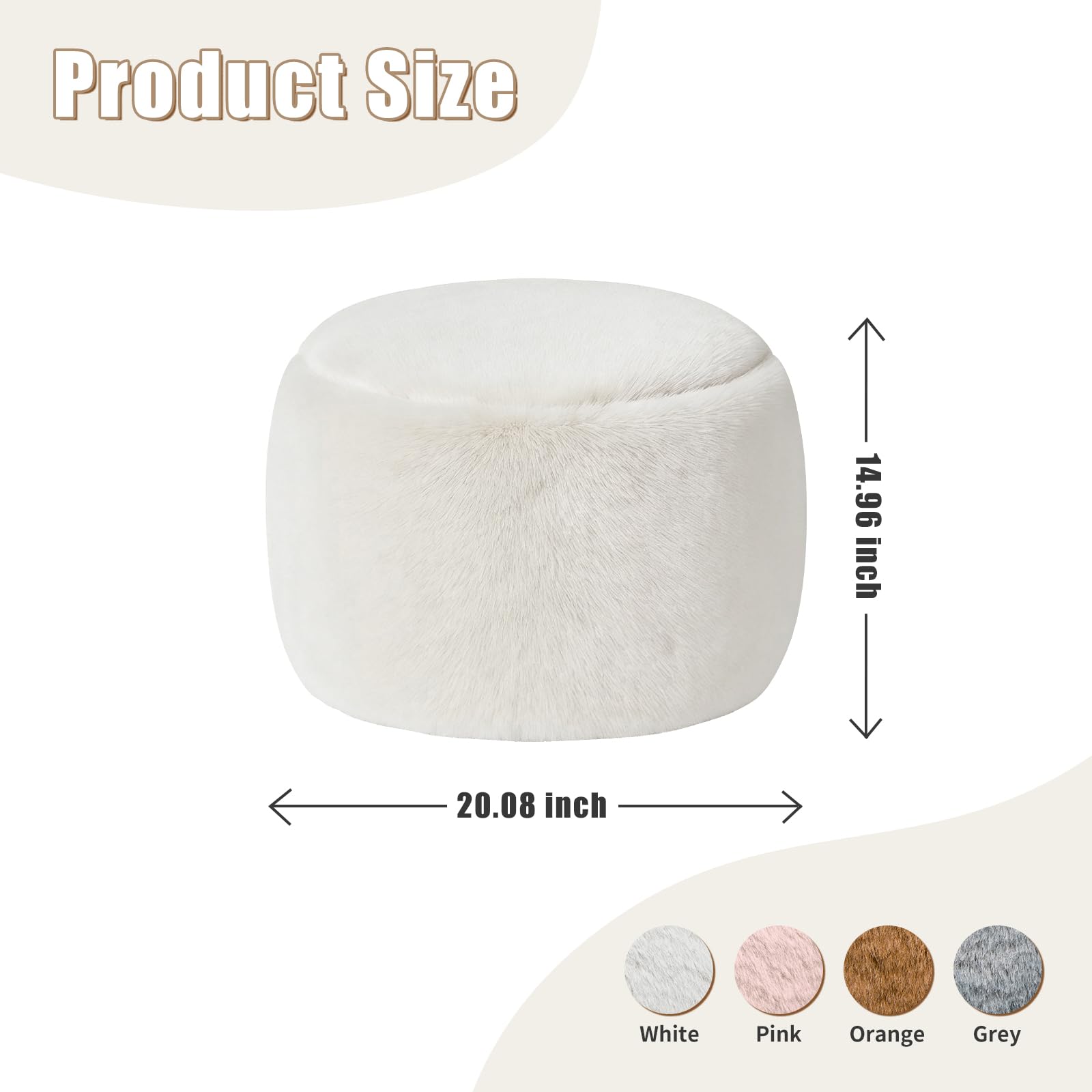 Gericco foam-filled pouf provides lasting support for feet and legs