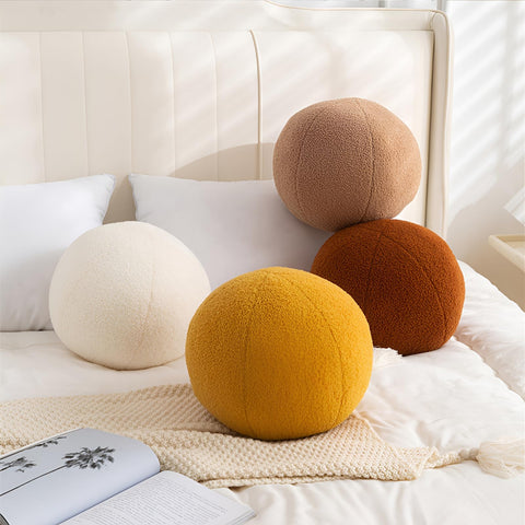 Gerlisay sphere pillow regains full shape after unpacking for use