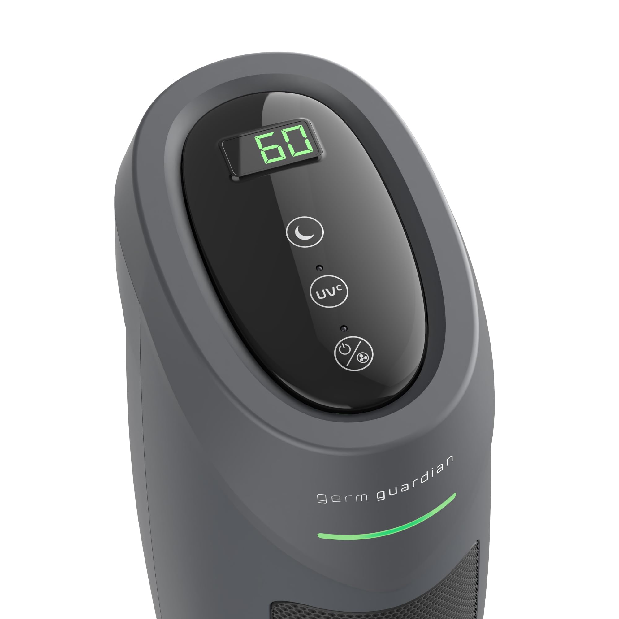 GermGuardian cleans a 153 sq ft room in about 12.5 minutes for quick refresh.