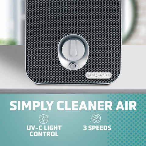GermGuardian AC4100CA activated carbon filter reduces odors from cooking or pets.