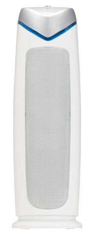 Front view of GermGuardian AC4825W with control panel and compact footprint.