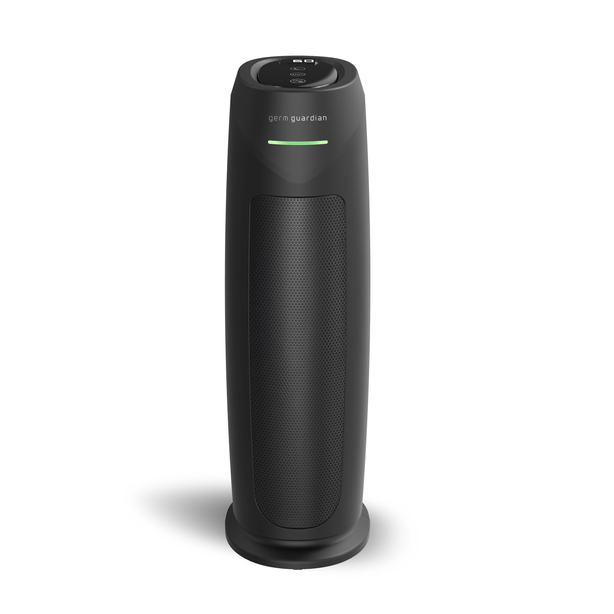 GermGuardian AC4880B front view: tall purifier for whole-room cleaning