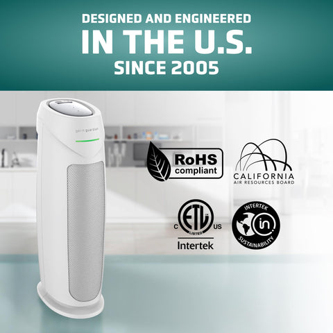 GermGuardian IntelliSense sensor monitors air quality and auto-adjusts speed