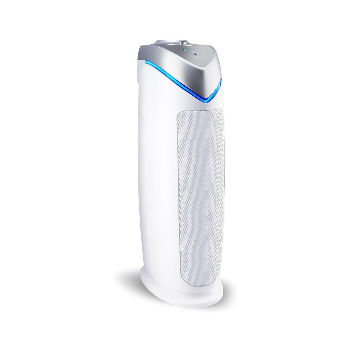 GermGuardian air purifier with true HEPA filtration captures 99.97% of small particles for allergy relief.