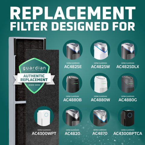 GermGuardian Filter B carbon layer targets odors and smoke smells