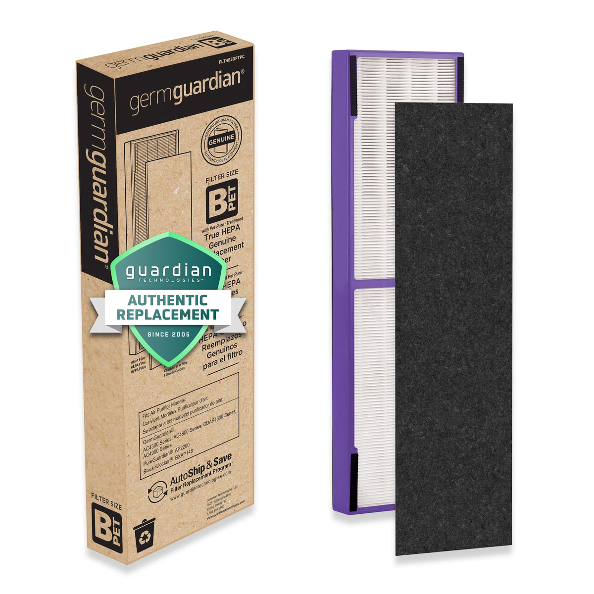 GermGuardian FLT4850PT filter B packaged for quick, easy replacement