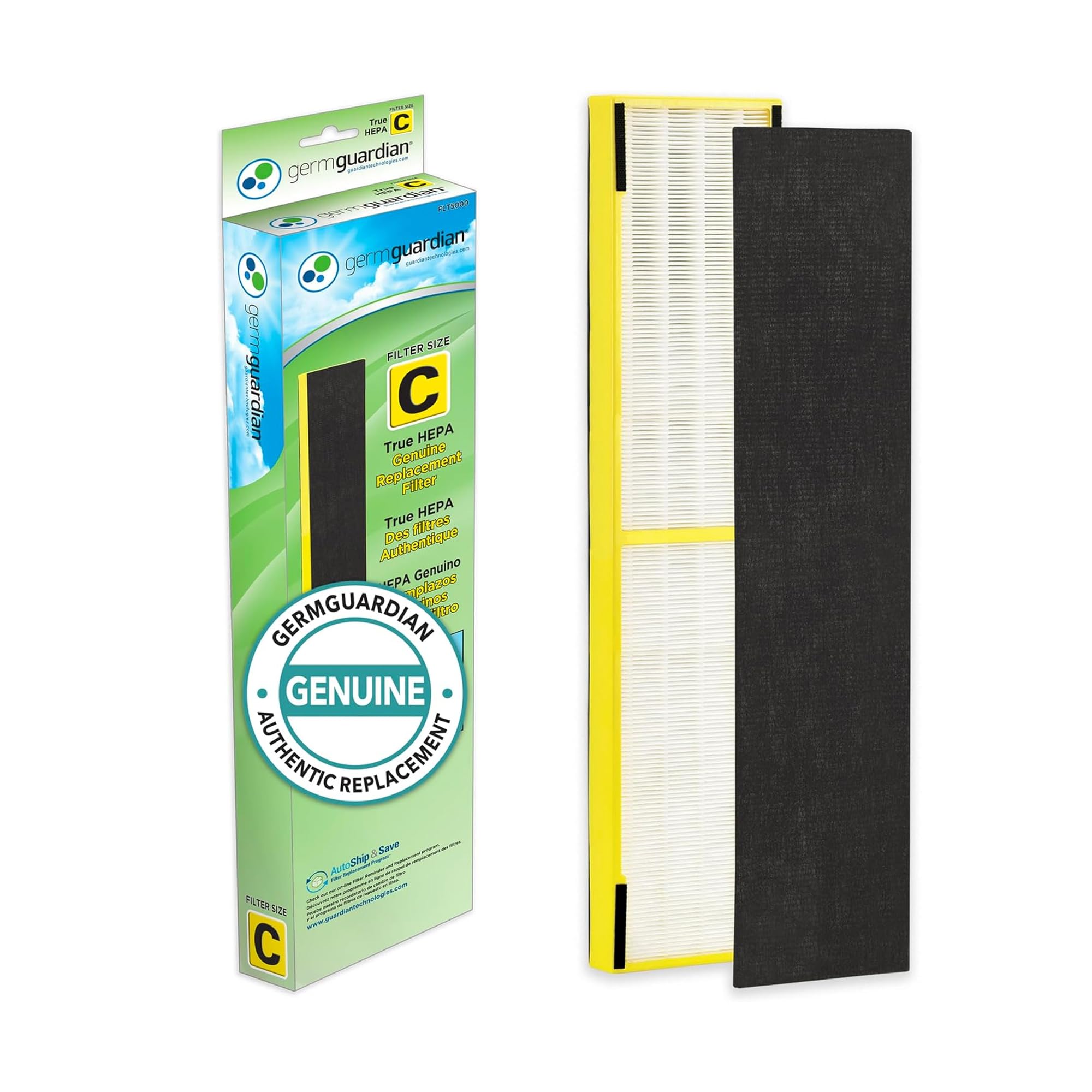 GermGuardian FLT5000 filter C close-up for reliable airflow.